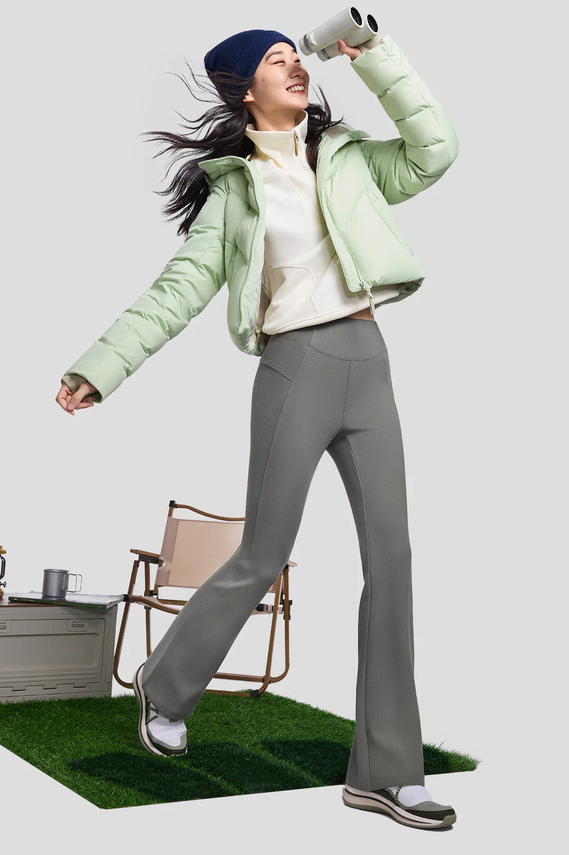 ThermaFlex - Women's High-Stretch Thermal Flare Pants - Image 13