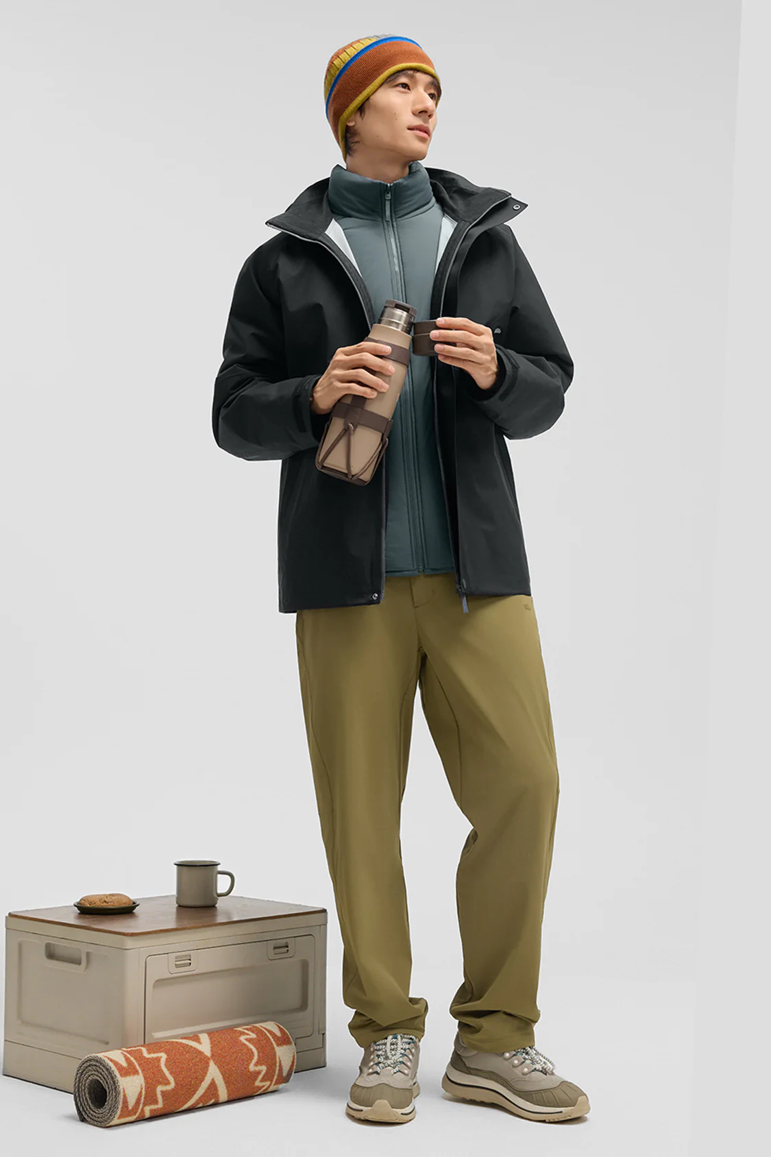 TrailGuard – Men’s Stretch Insulated Shell Jacket (Removable Hood, Warm Liner) - Image 3
