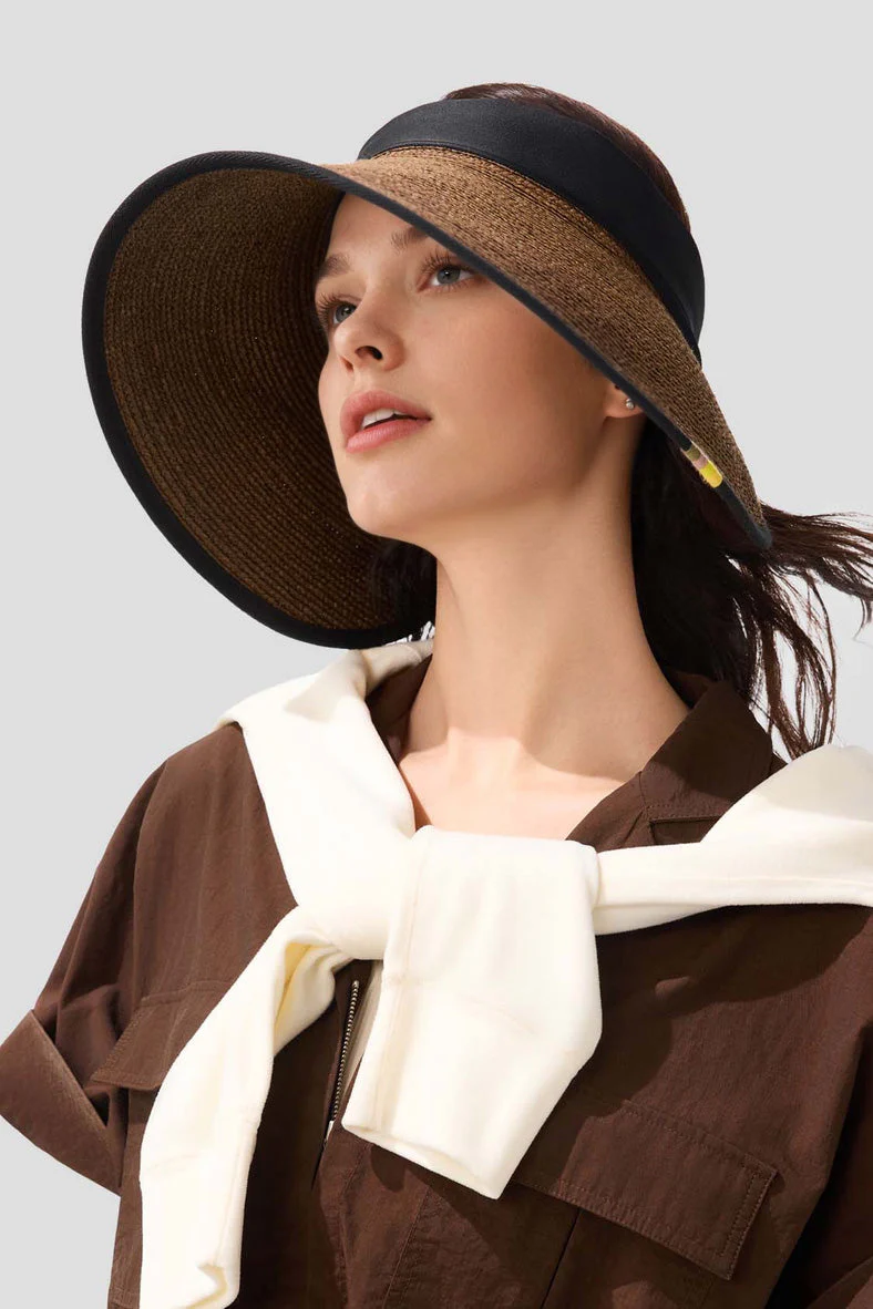 Women’s Wide Brim Sun Protection Straw Hat UPF 50+ UL558 - Image 7