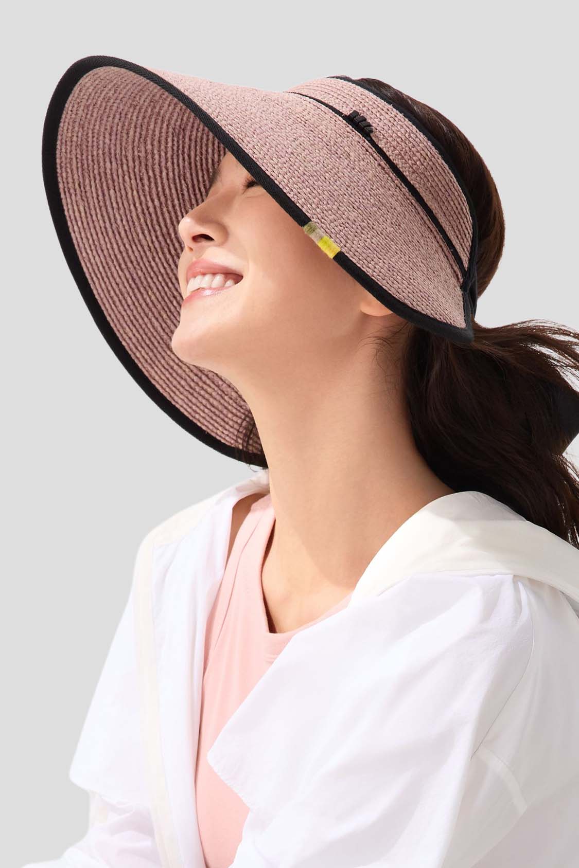 Women’s Wide Brim Sun Protection Straw Hat UPF 50+ UL558 - Image 9