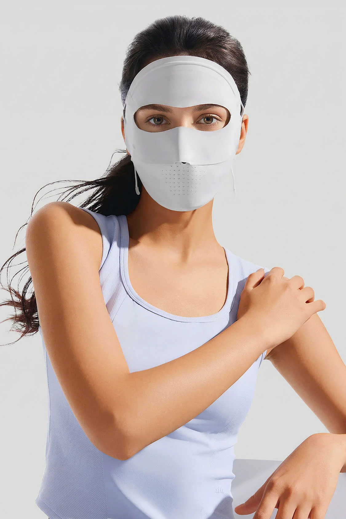 Women's Lightweight Sun Protection Face Cover UPF 50+ AL204 - Image 13