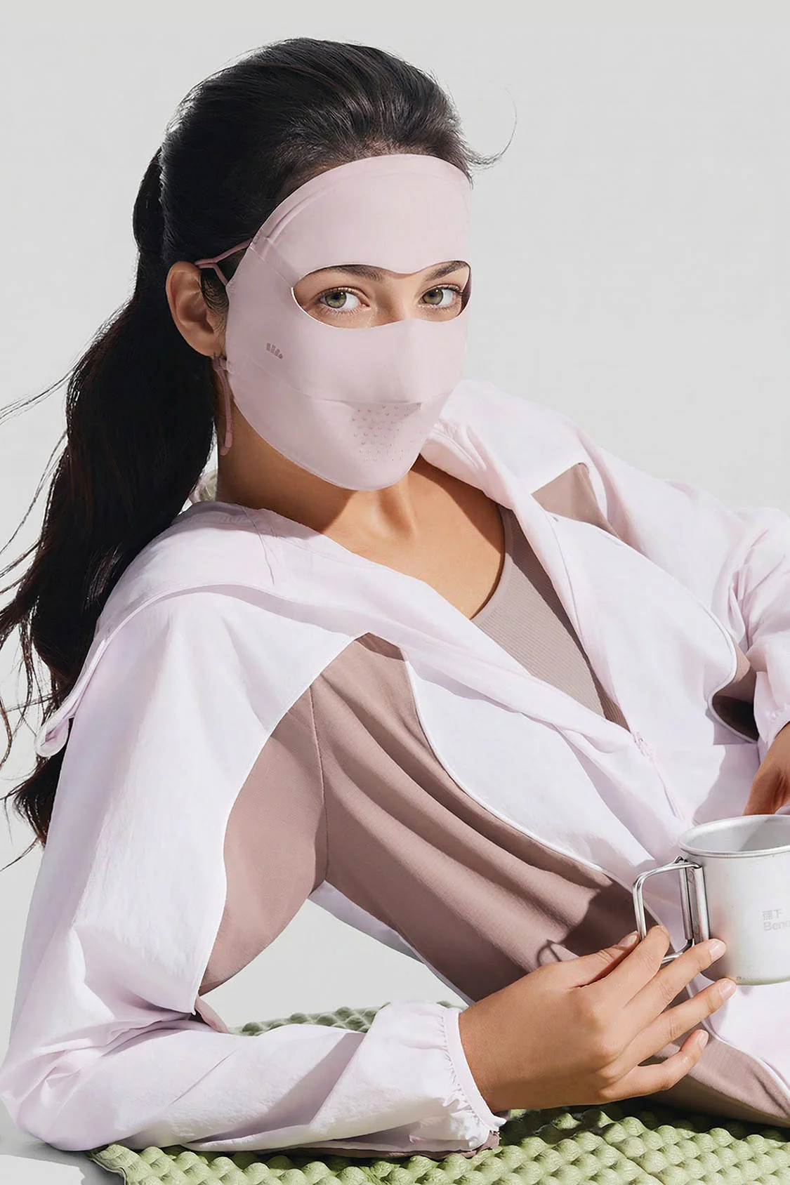Women's Lightweight Sun Protection Face Cover UPF 50+ AL204 - Image 3