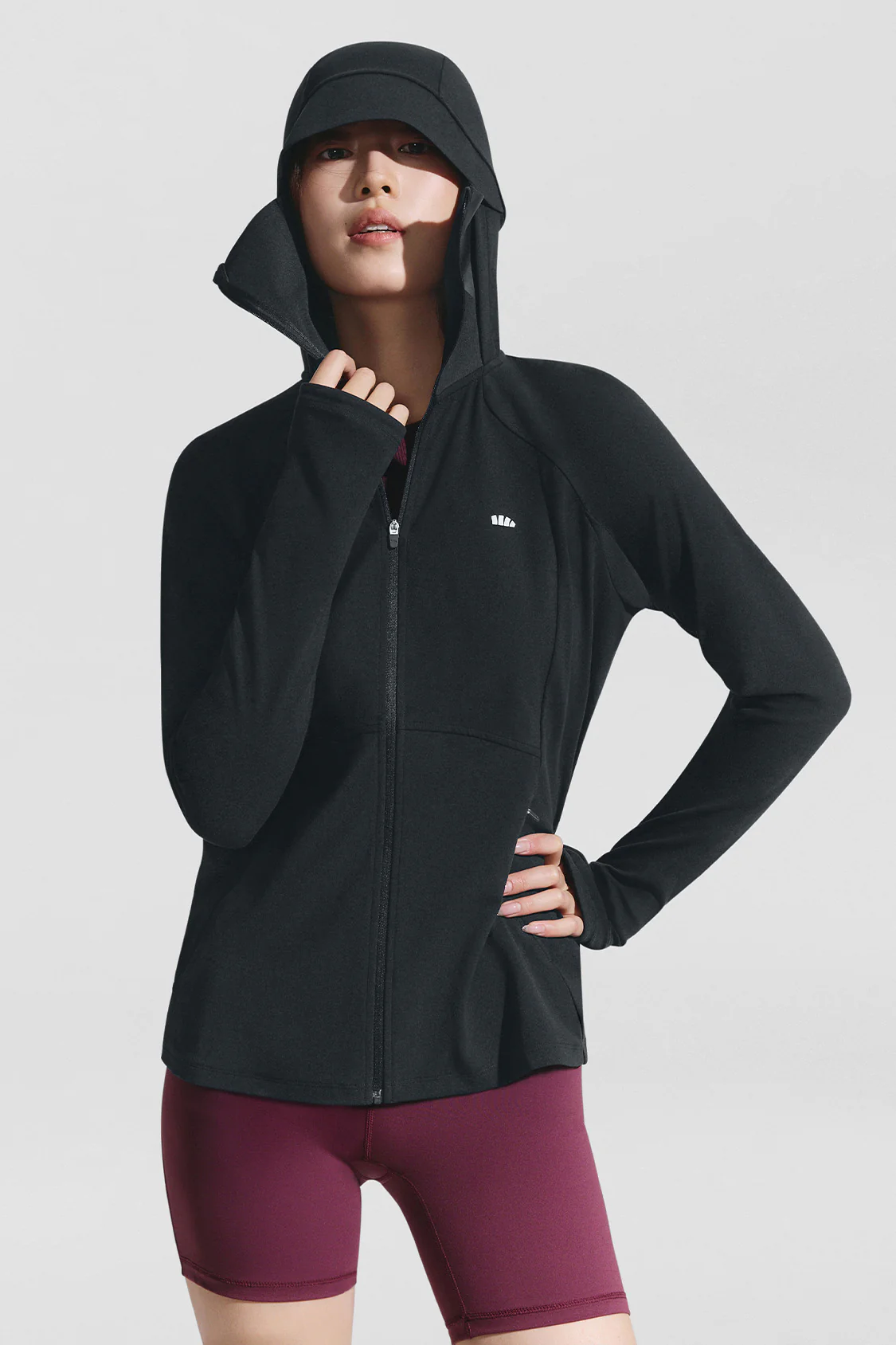 WindGlow – Women’s Windproof UV Protection Sport Jacket  with Hood UPF50+