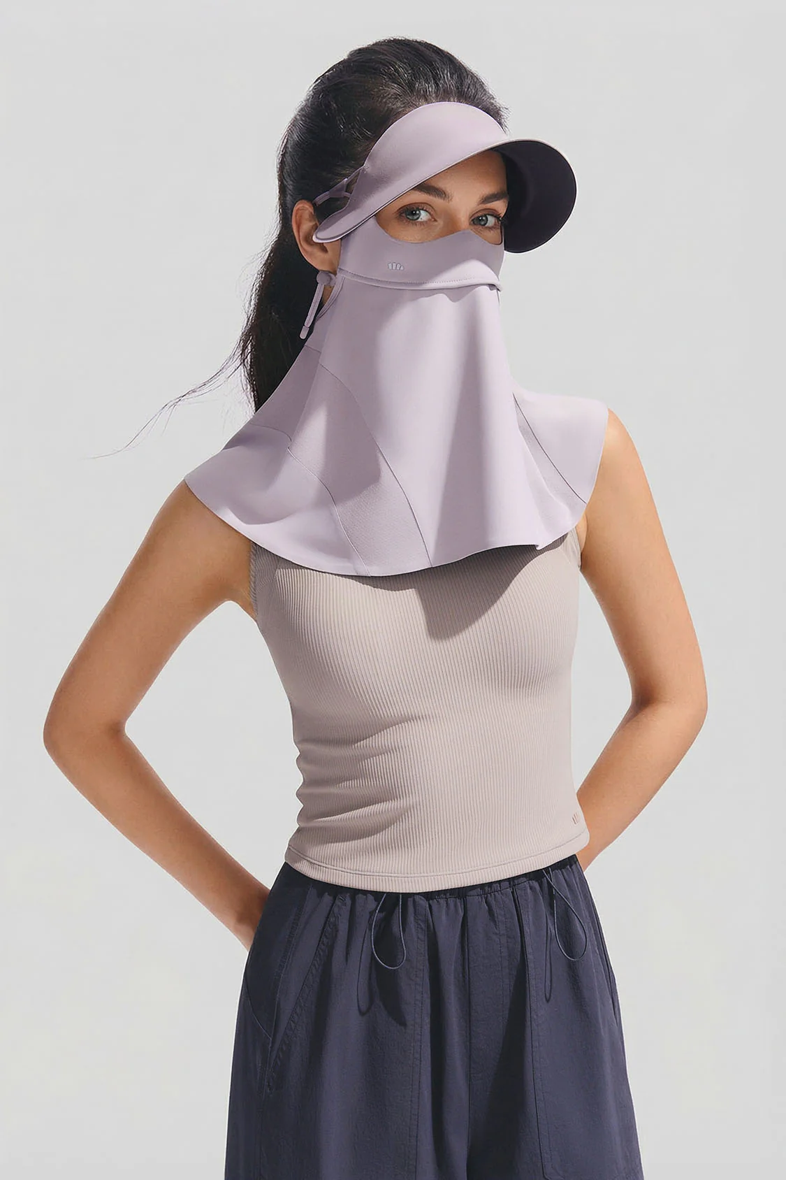 Women's Brimmed Neck Sun Protection Face Cover UPF 2000+ MP356 - Image 2