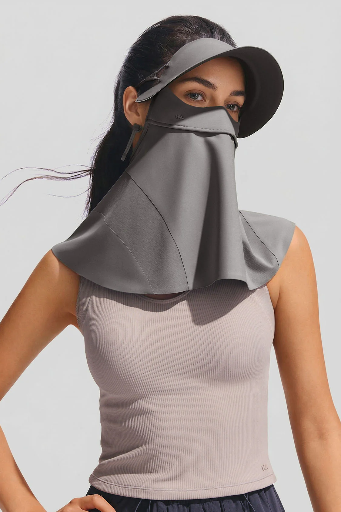 Women's Brimmed Neck Sun Protection Face Cover UPF 2000+ MP356 - Image 8