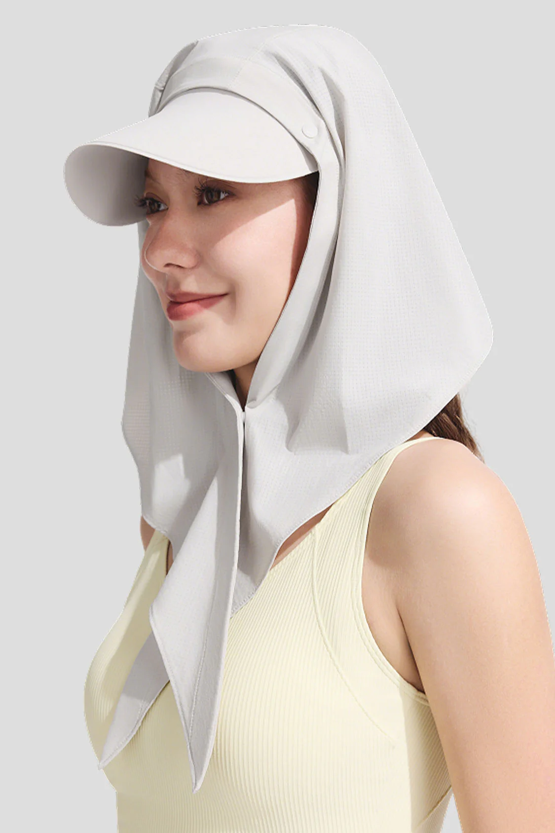 Women's Brimmed Sun Protection Hair Scarf AL003 - Image 6