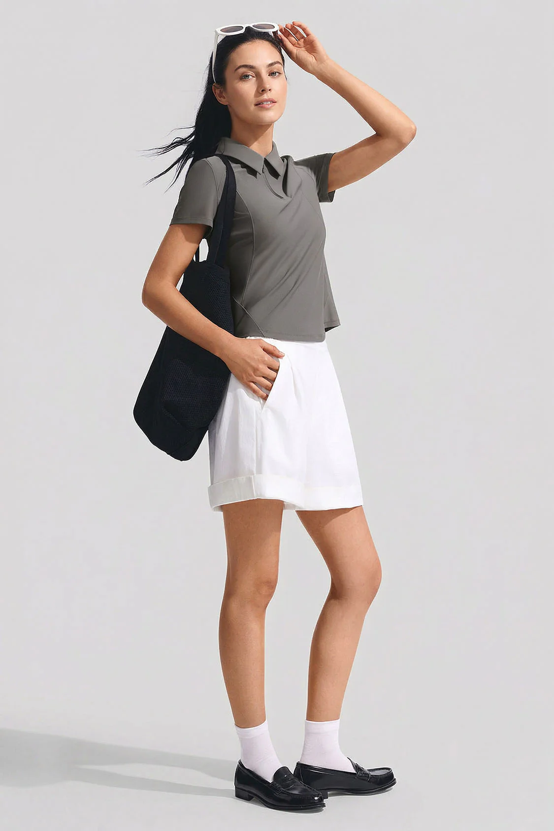 Women's Half-Zip Performance Polo CC003 - Image 13