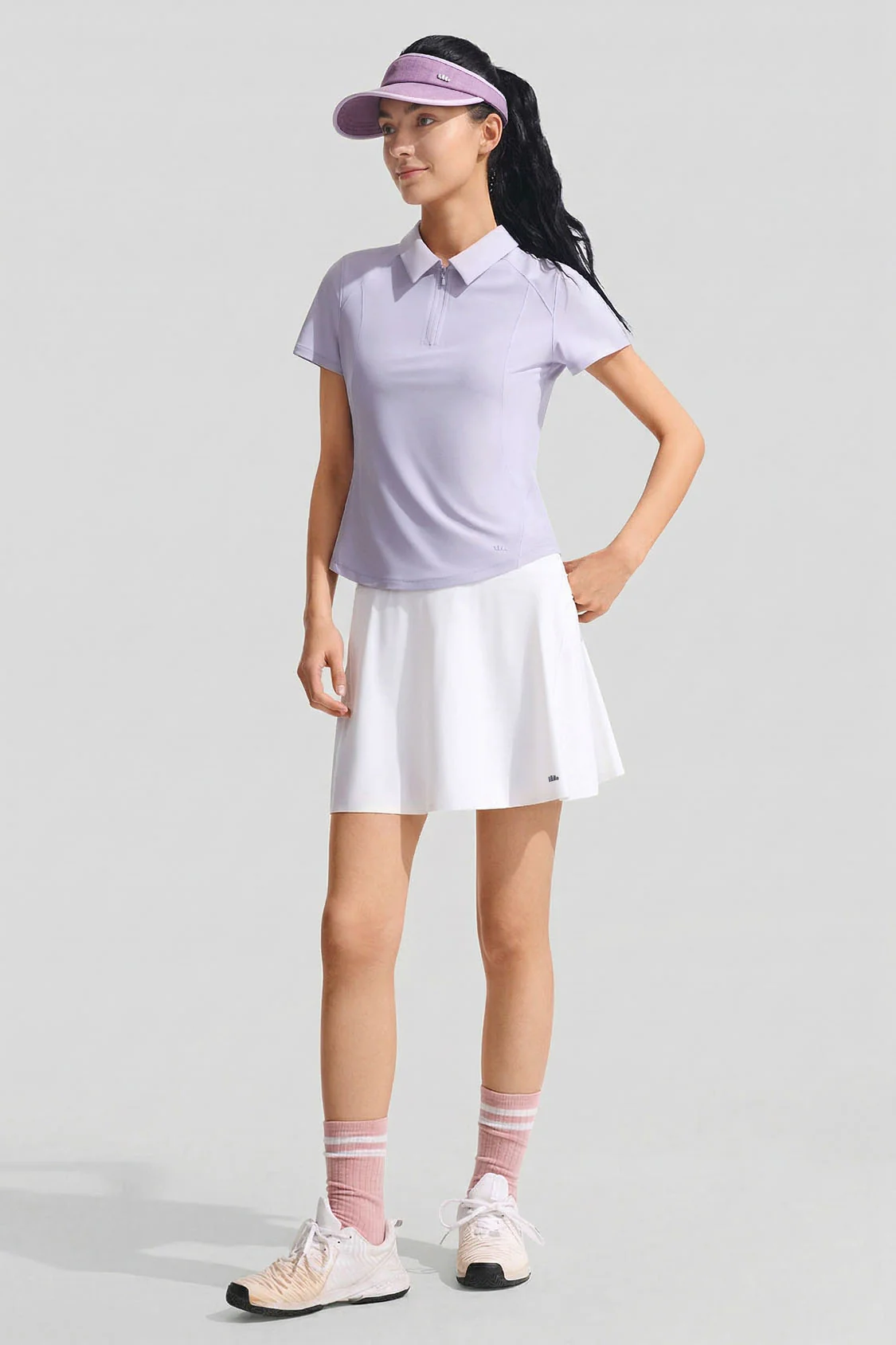 Women's Half-Zip Performance Polo CC003 - Image 9