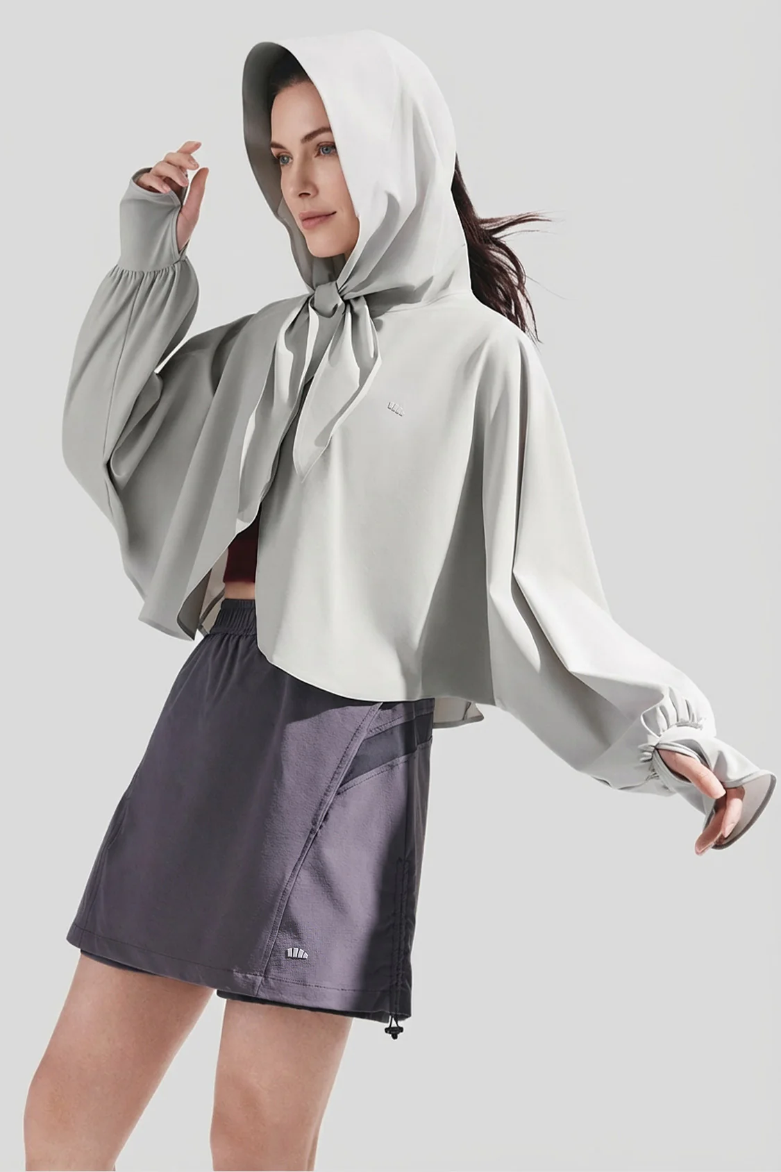 Women’s Headscarf-Style Sun Protection Jacket UPF 100+ UL001 - Image 7