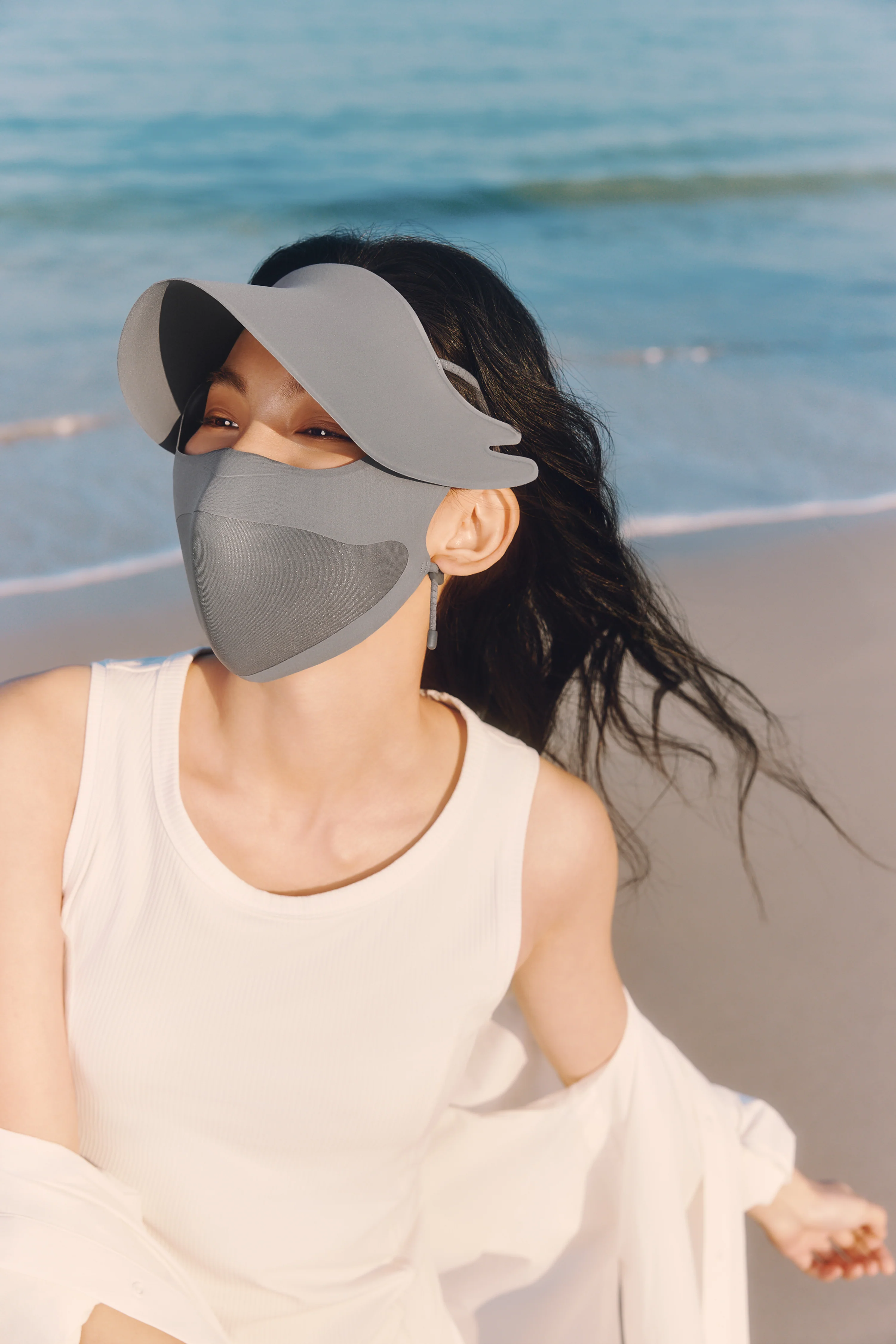 Women's Brimmed Protective Face Cover UPF 50+ SS011 - Image 3