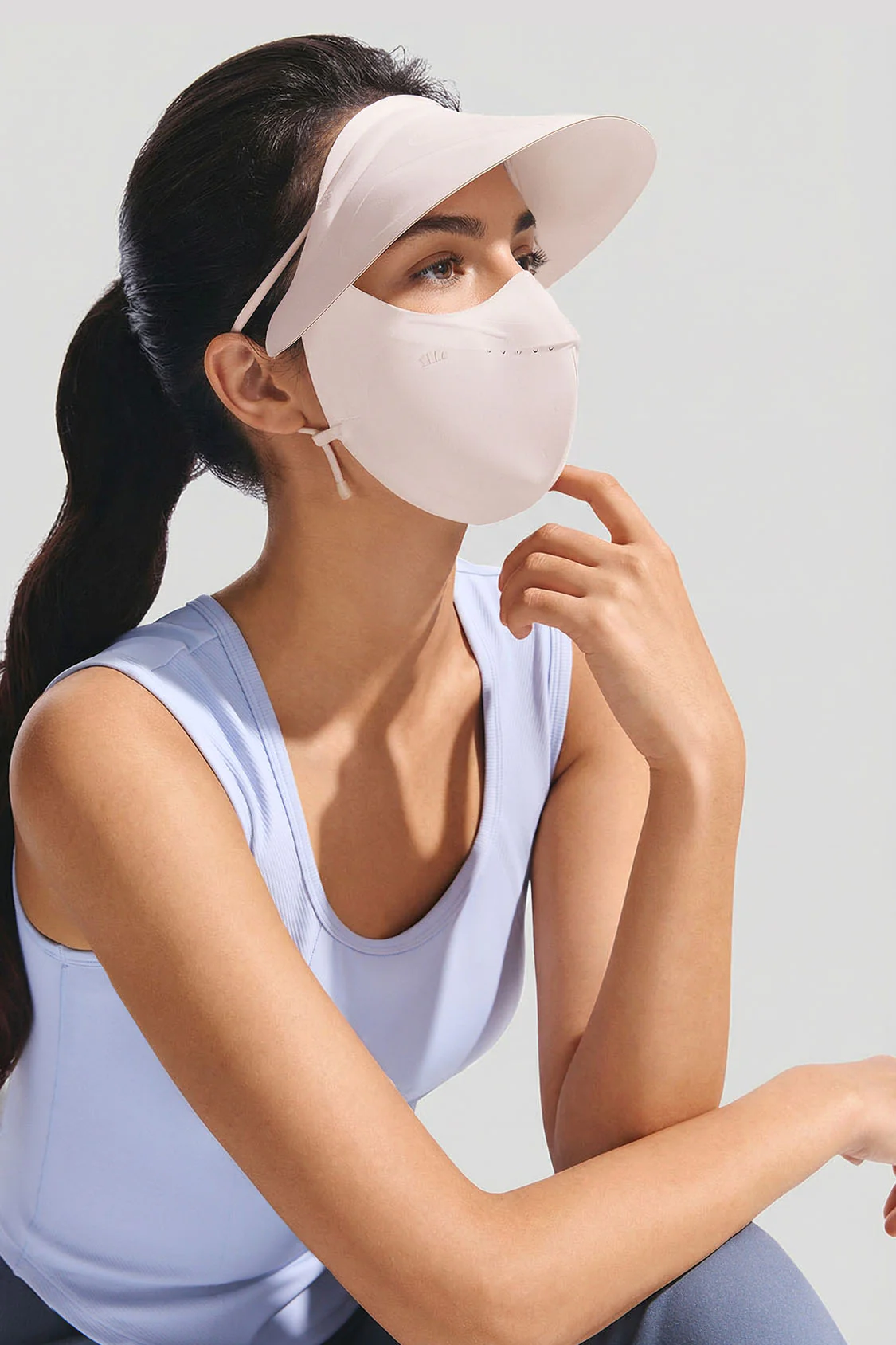 Women's Brimmed Sun Protection Face Cover UPF 50+ SS010 - Image 10
