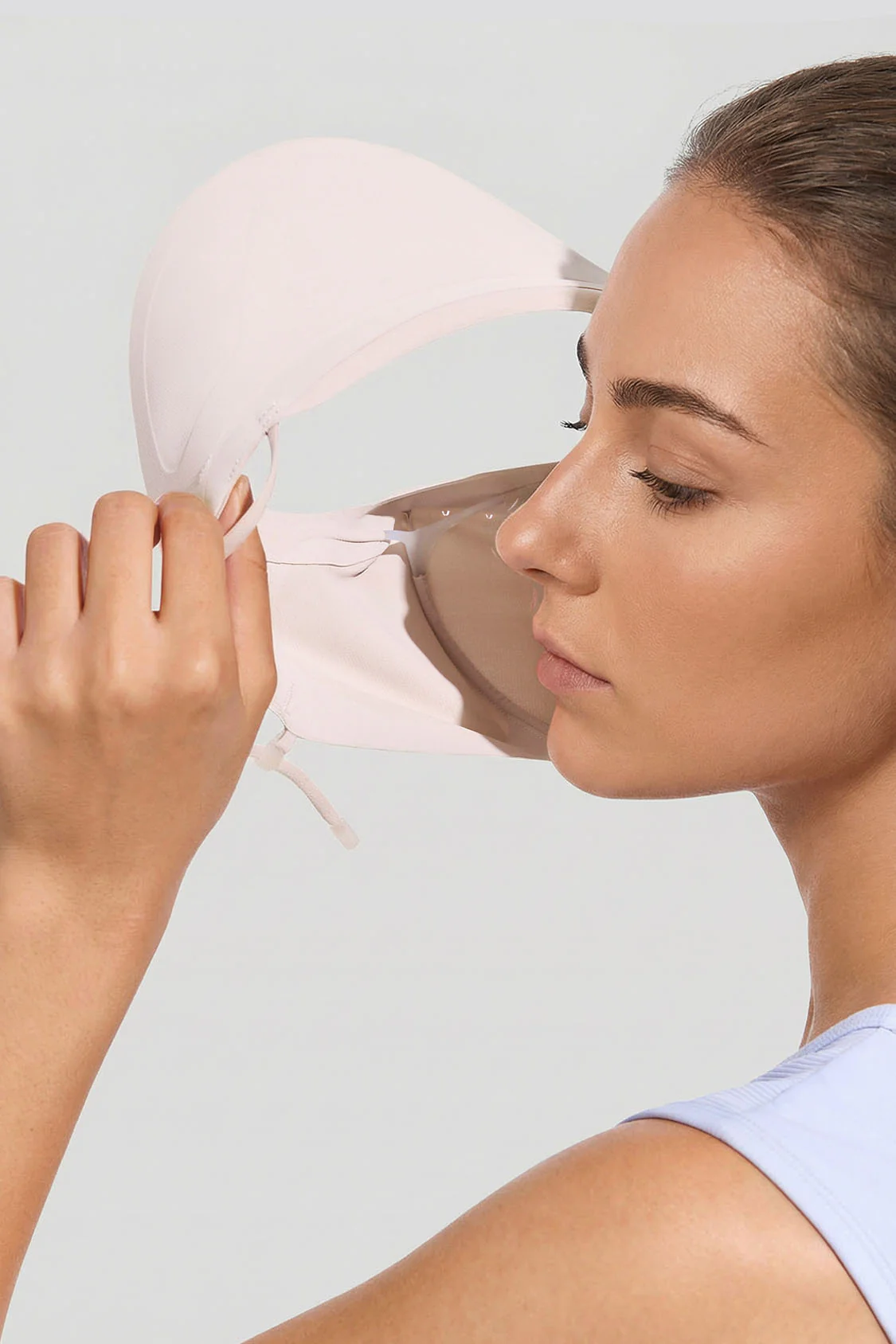 Women's Brimmed Sun Protection Face Cover UPF 50+ SS010 - Image 2