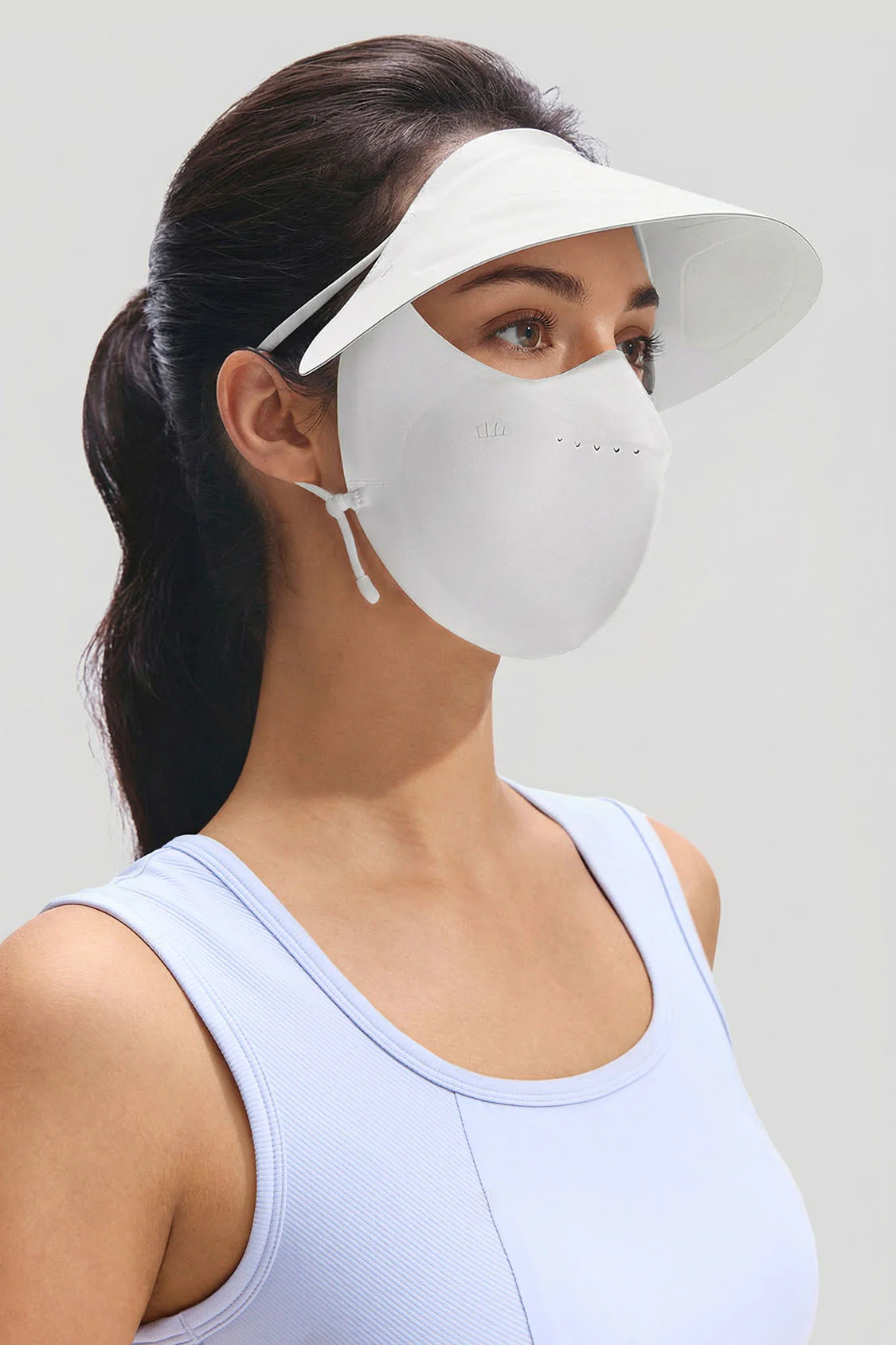 Women's Brimmed Sun Protection Face Cover UPF 50+ SS010 - Image 7