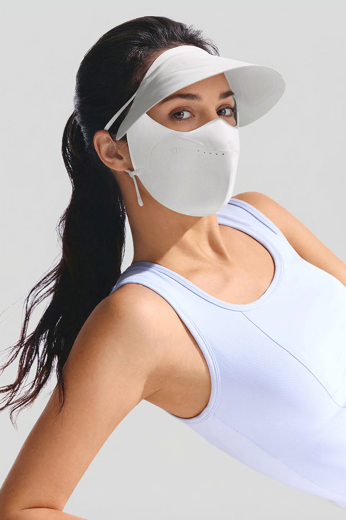 Women's Brimmed Sun Protection Face Cover UPF 50+ SS010 - Image 8