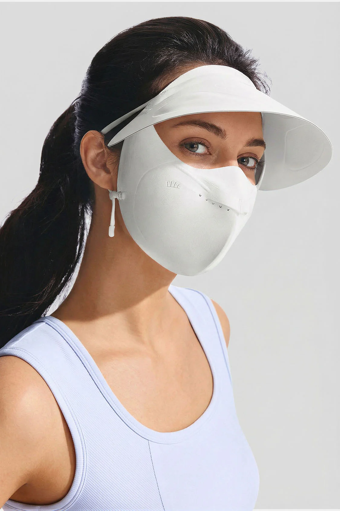 Women's Brimmed Sun Protection Face Cover UPF 50+ SS010 - Image 9