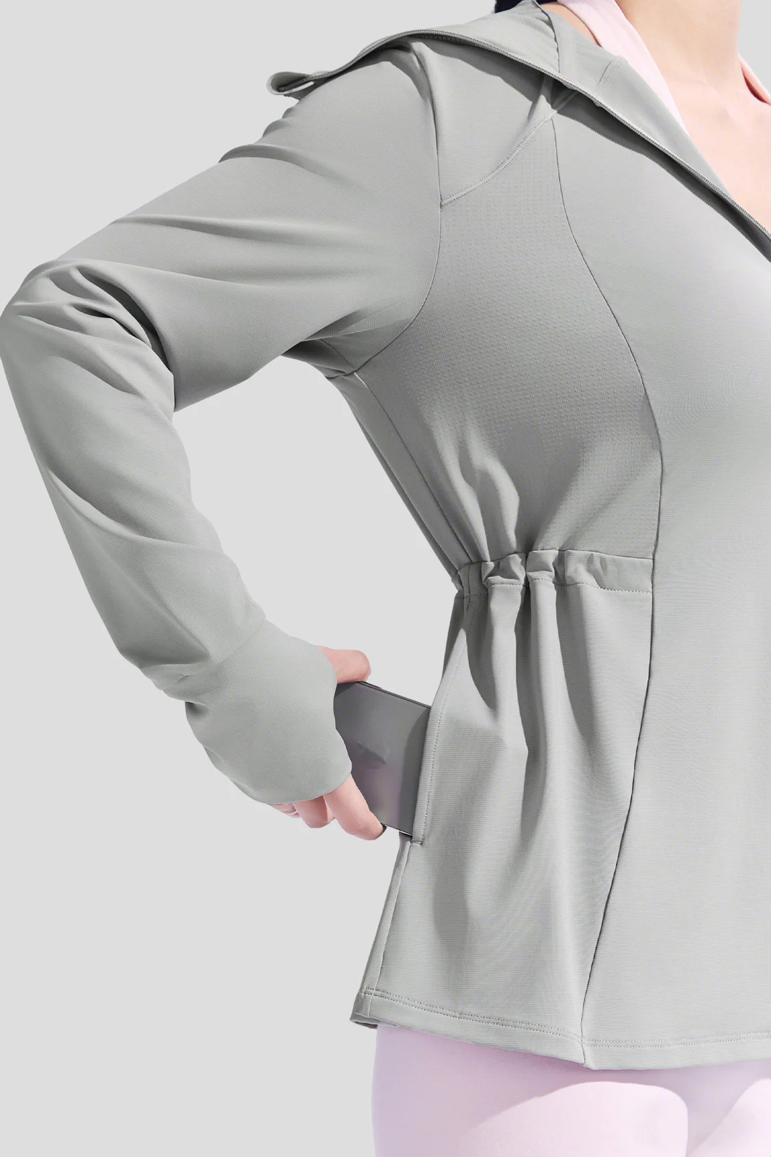 Women's Cinched Waist Sun Protection Jacket UPF 200+ AL009 - Image 8