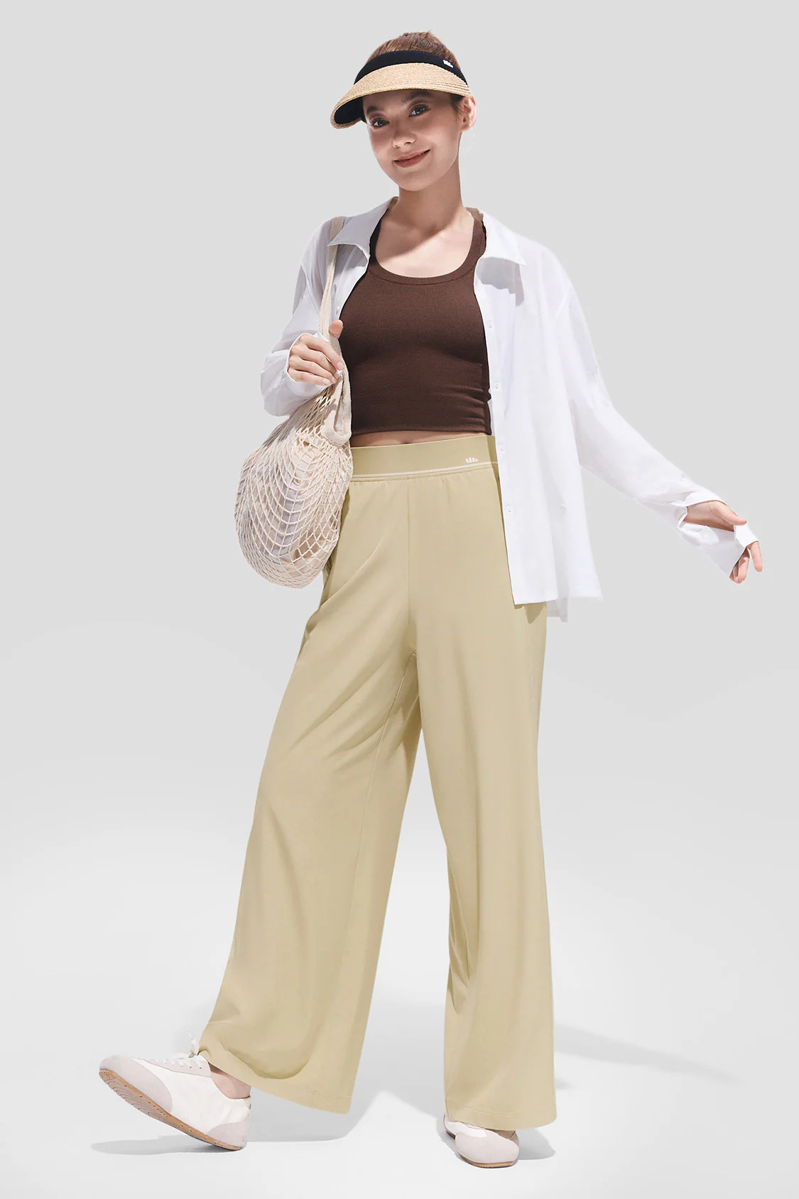 Women's Cooling Quick-Dry Wide Leg Pants UPF 50+ AL001 - Image 13