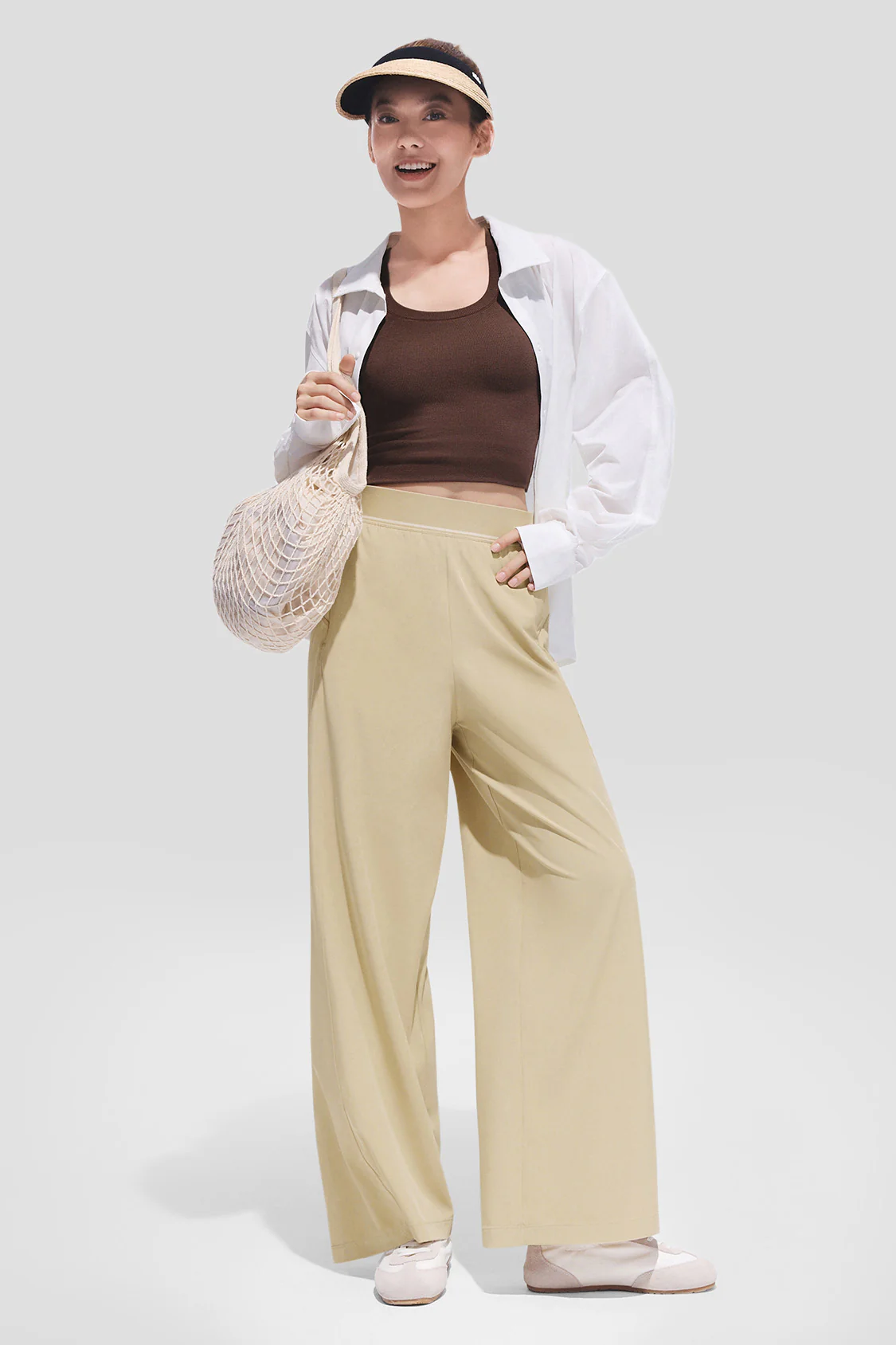 Women's Cooling Quick-Dry Wide Leg Pants UPF 50+ AL001 - Image 14