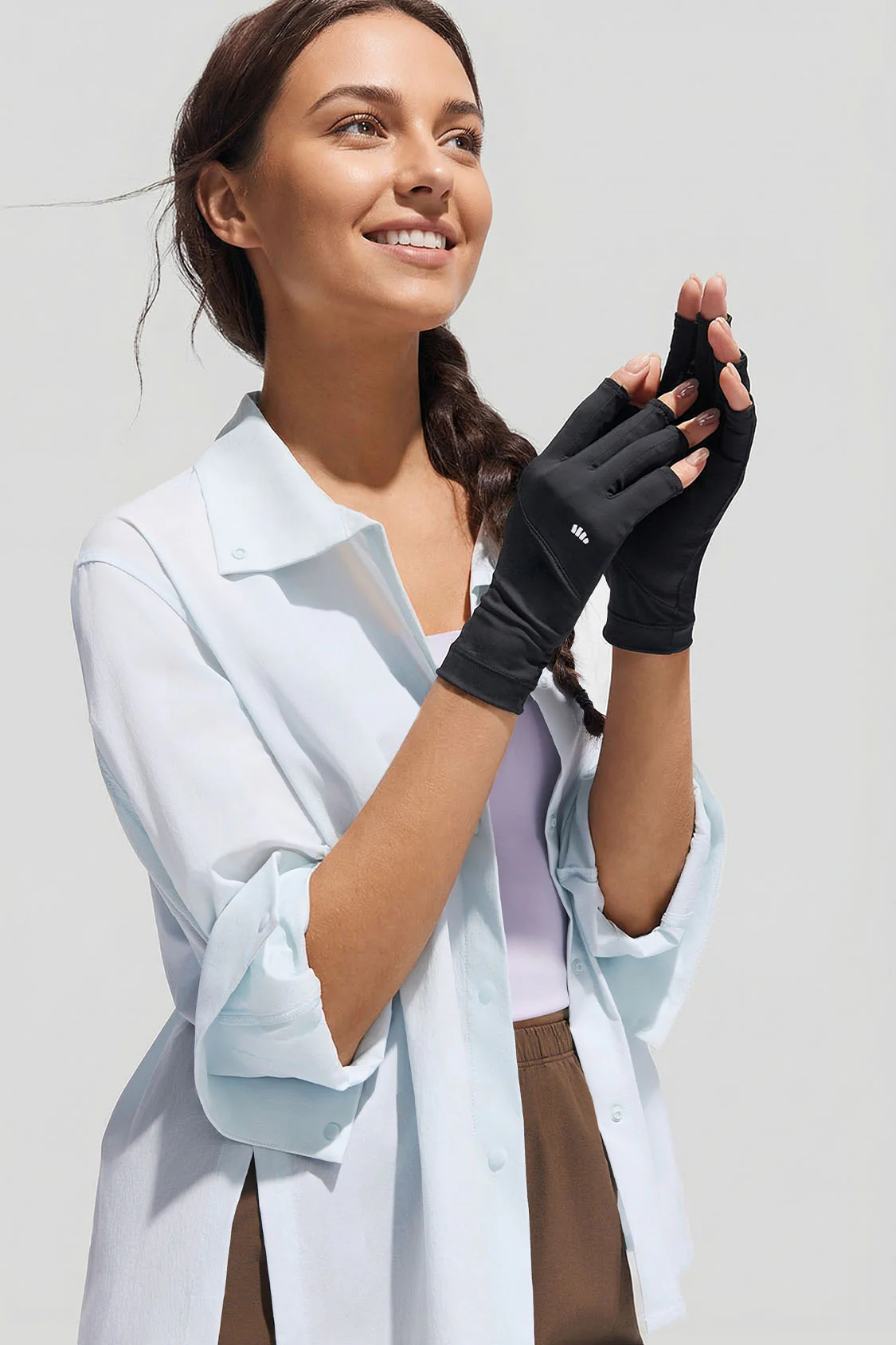 Women's Cooling Sun Protection Gloves UPF 50+ AL365 - Image 8
