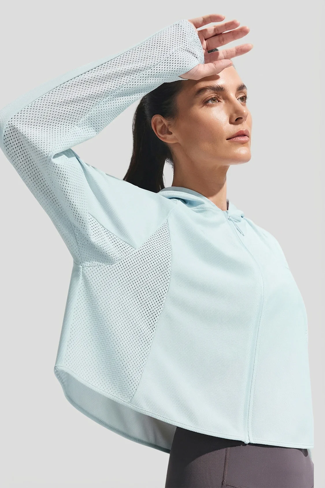 Women's Lightweight Shawl-Style Sun Protection Jacket UPF 100+ UL002 - Image 12