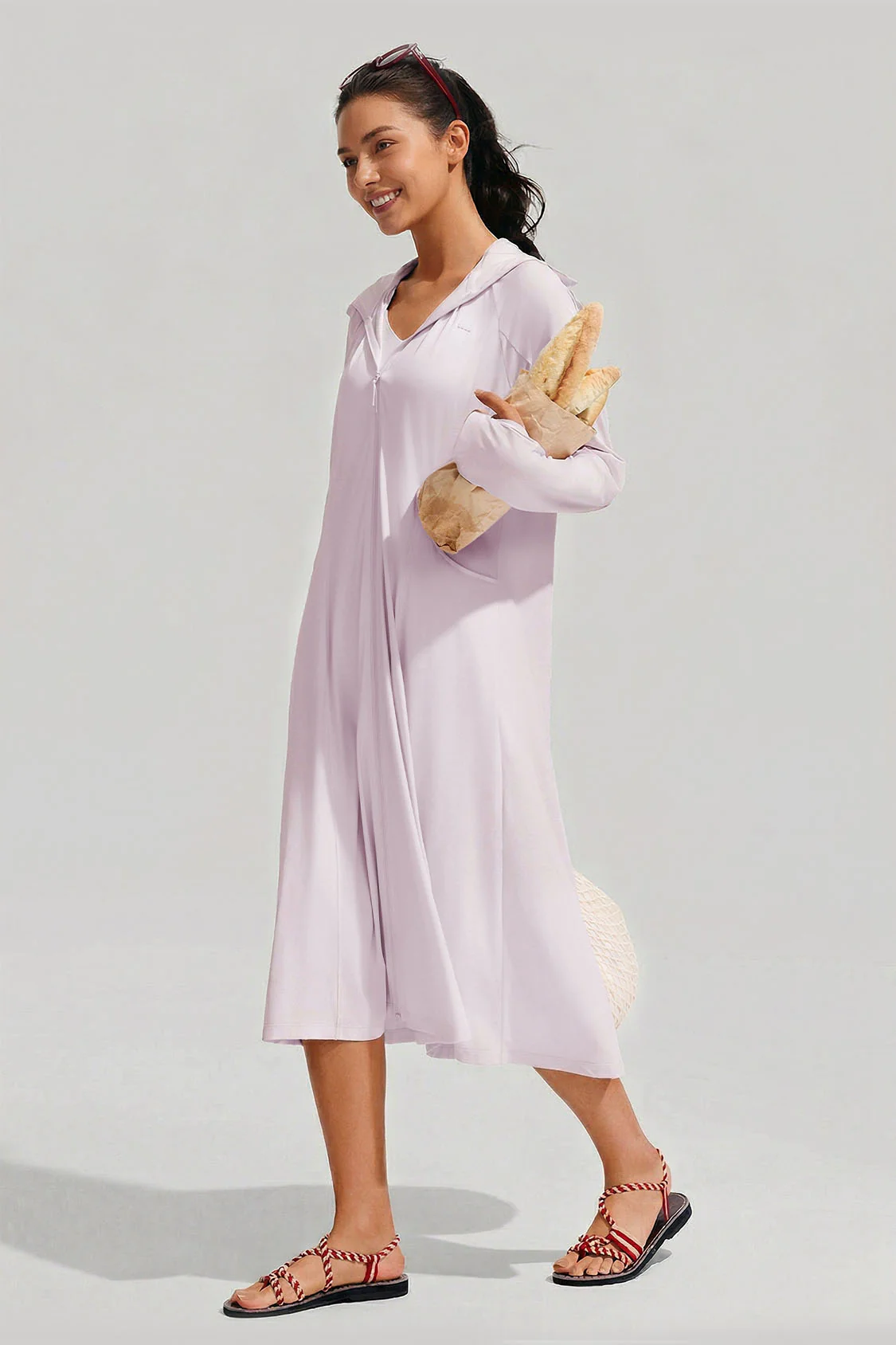 Women's Longline Cooling Sun Protection Jacket UPF 200+ AL902 - Image 10