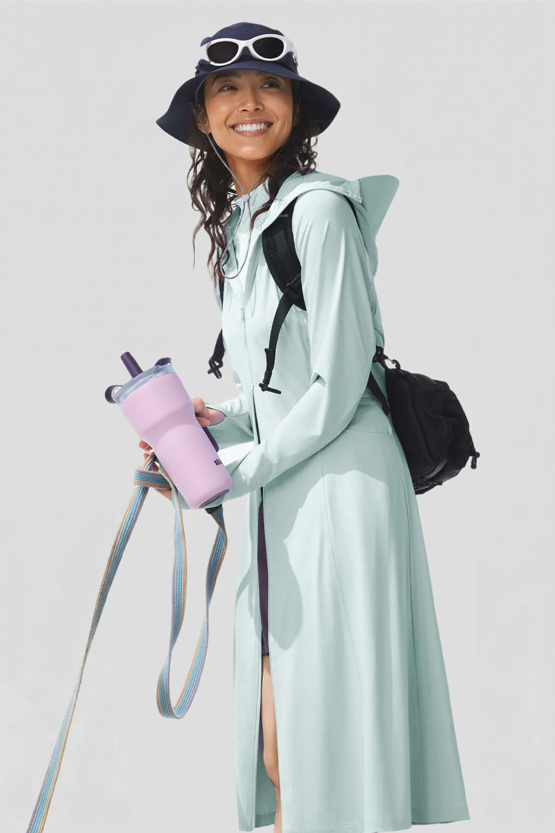 Women's Longline Cooling Sun Protection Jacket UPF 200+ AL902 - Image 3
