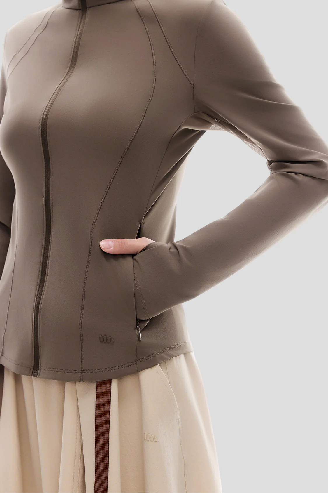 Women's Slim-Fit Sun Protection Jacket with Stand Collar UPF 50+ AL013 - Image 10
