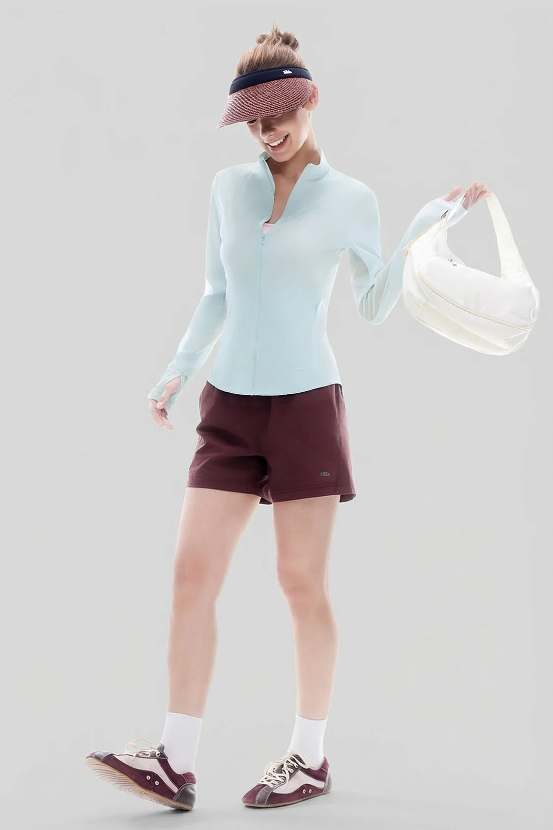 Women's Slim-Fit Sun Protection Jacket with Stand Collar UPF 50+ AL013 - Image 12