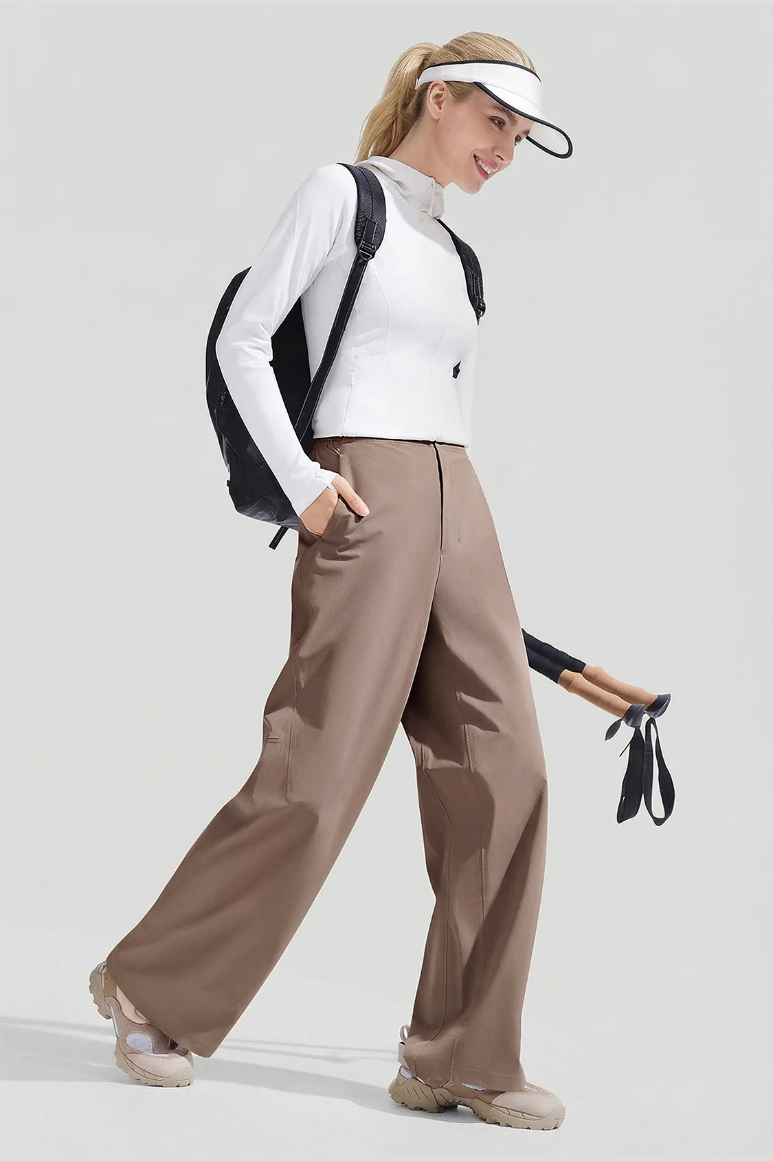 Women's Stretch Straight Leg Pants UPF 50+ EL001 - Image 5