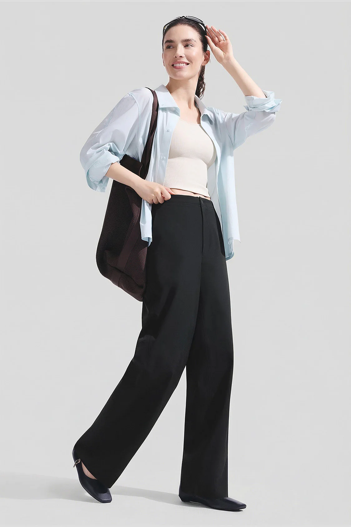 Women's Stretch Straight Leg Pants UPF 50+ EL001 - Image 9