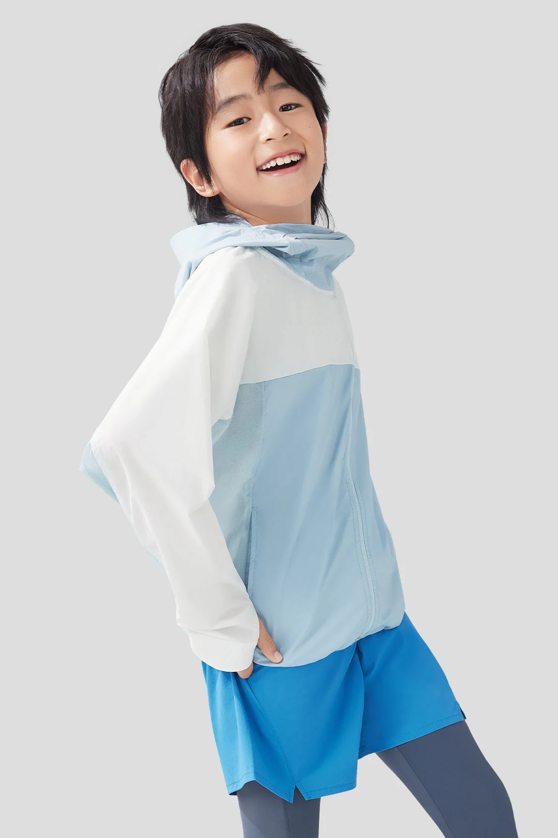Pocket - Kids' Lightweight Packable Sun Protection Jacket UPF50+ - Image 4
